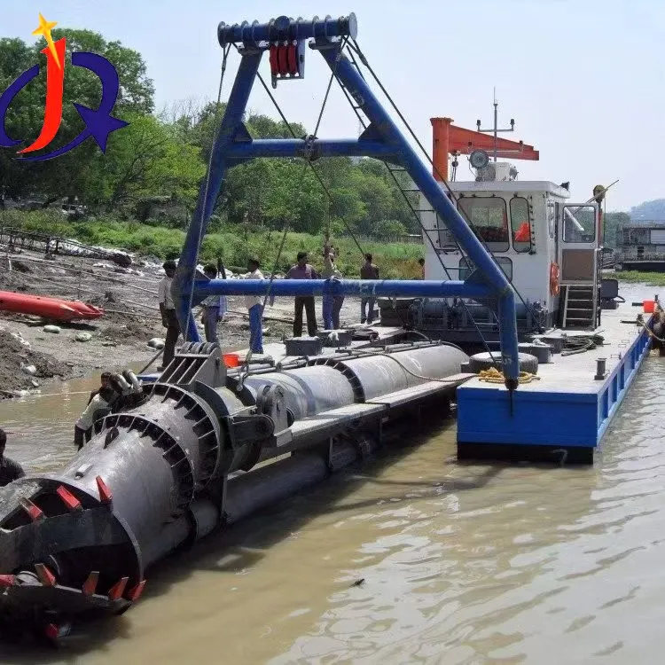 গোল্ড ওয়াশিং প্ল্যান্ট সহ কাটার সাকশন ড্রেজার